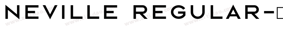 Neville Regular字体转换